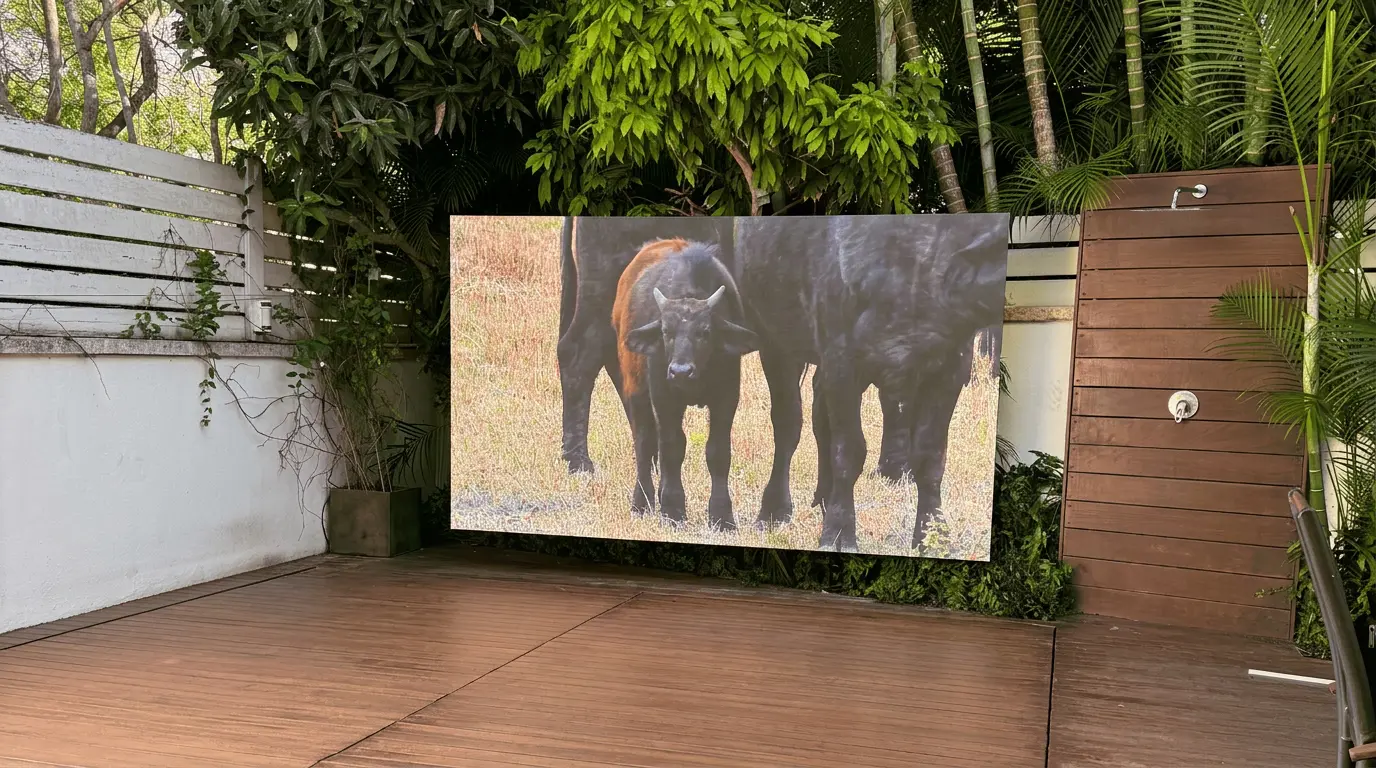 מסך לד 137 אינץ׳ לבריכה